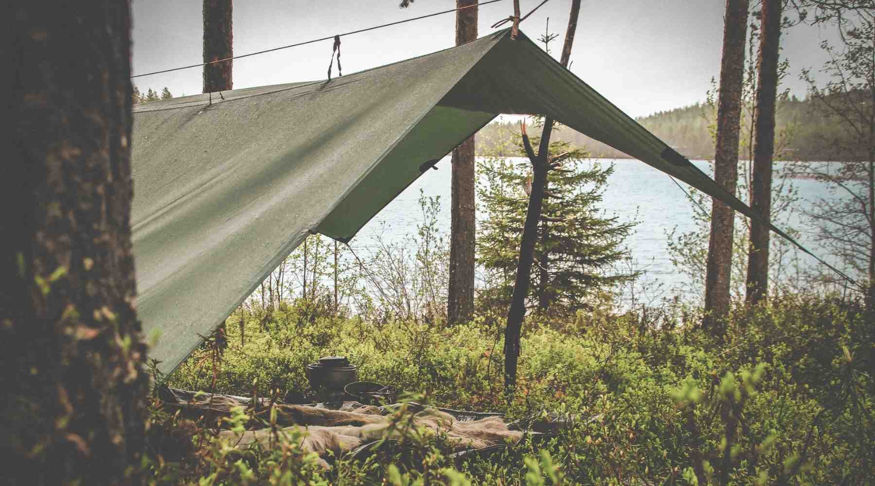 Picture of tent out in nature
