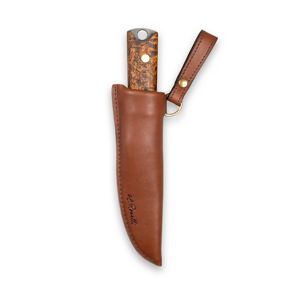 Heimo 4” Bushcraft Knife | Full Tang Carbon Steel | Roselli Finland
