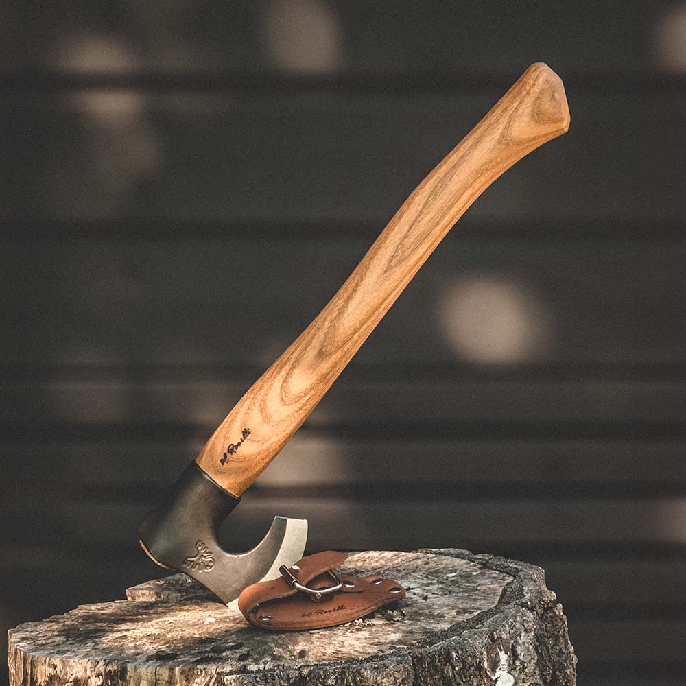 Handmade Outdoor Axe Long Handle | Red Elm | Roselli Finland