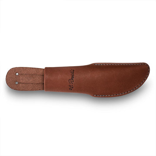 Sheath, dark tanned leather